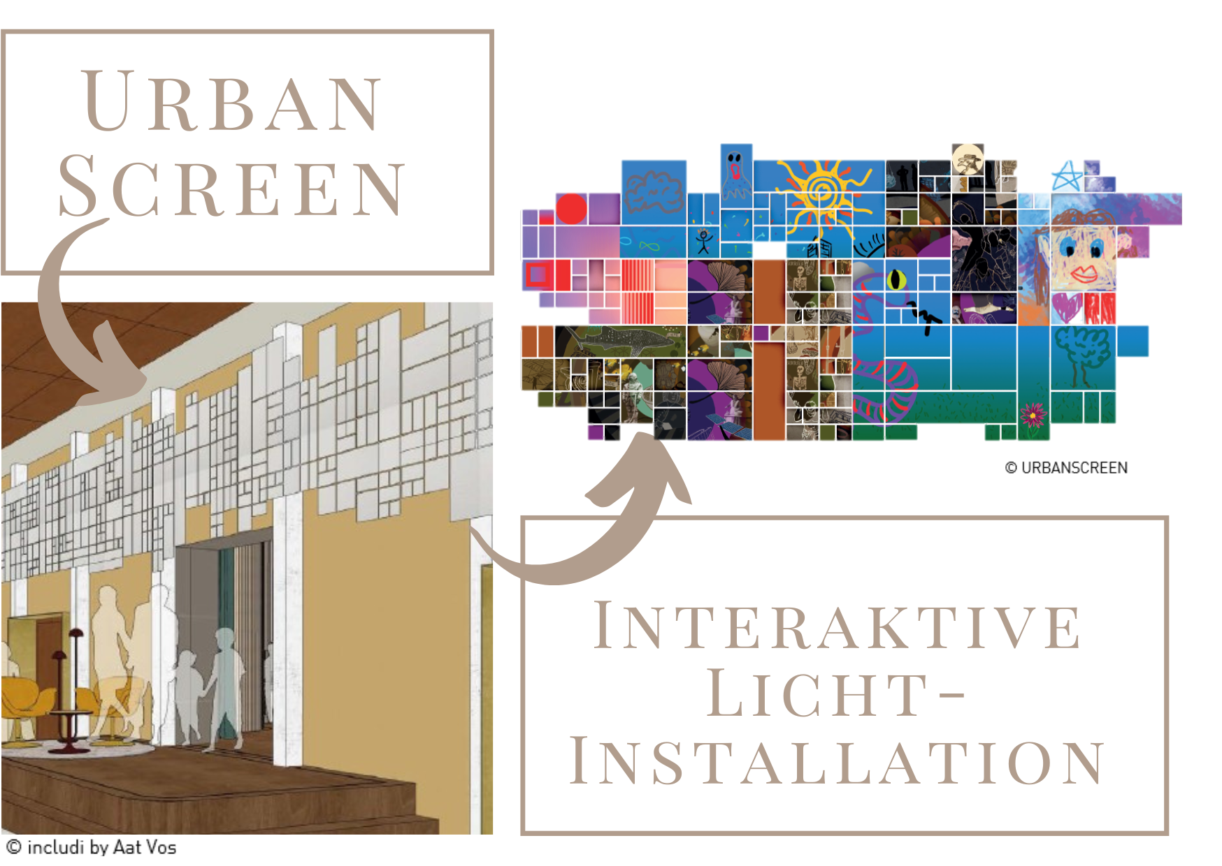 Interaktive Medieninstallation von Urban Screen